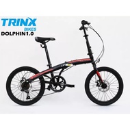 Trinx Dolphin 1.0 Folding Bike Black,Red,White / Matt Grey,Grey Ready Stock