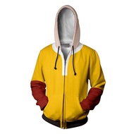 One Punch-Man Hoodie Men Casual Jacket Cos One Punch Saitama Sweater Japanese Anime Zip Up Costume