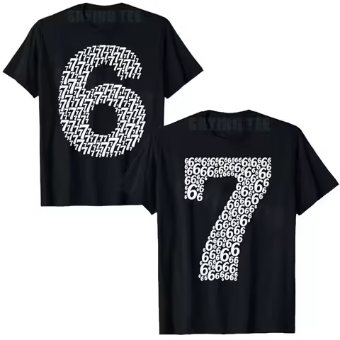 67 Sixty Seven Halloween Costume Design Funny 6 7 Meme T-Shirt 6th, 7th Birthday Saying Tee Novelty 