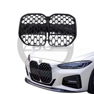 For BMW 4 series G22 2021 2022 2023 car accessories stars style grill double slats glossy black gril