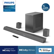 Philips TAB8967/98 Soundbar 5.1.2 with wireless subwoofer | 788 Watt max output | 2 Rear Speaker