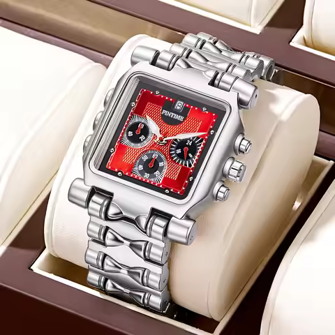 Chronograph Watches Multifunction Quartz Watch Richtramp's original new non-oakley square large dial