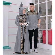 Ready Cp Irwansyah batik gamis couple baju muslim couple baju pesta