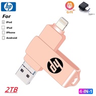 2TB USB3.0 4 in 1 OTG Flash Drive Metal Waterproof High speed 512GB 256GB 128GB U Disk pendrive for 