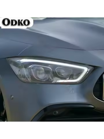 For Mercedes Benz AMG GT 2015-Present GT63 Coupe 4-door Car Headlight Protective Film Transparent Bl