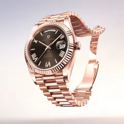 2025 New PAGANI DESIGN Men's Watch DD36 Rose Gold Luxury Automatic Watch For Men Mechanical Wristwat