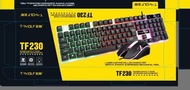 RPO T-WOLF TF230 Rainbow LED Gaming Keyboard And Mouse Combo Bundle (DZ2#T-WOLF TF230)