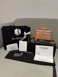 CHANEL vanity case purse bag 長盒子 化妝包 包包手袋