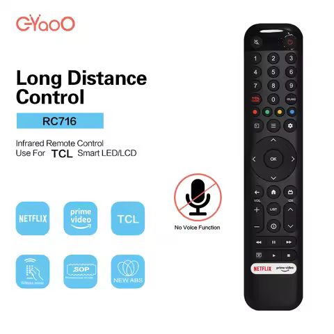 RC716 CMI5 For TCL Compatible With TCL C Series P Series V Series Remote Control Without Voice Funct