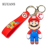 Cuion1413ea Doll Pendant Keychain, Cartoon Action Figure Model, Kids Gift Jewelry Luigi Bowser Coupl