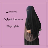 💜NE💜 Niqab Yaman 2 & 3 Layer / Original Niqab ninja yaman / Niqab yemen