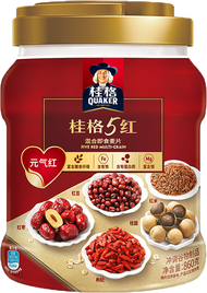 【现货 READY STOCK】桂格混合即食麦片 5黑 5红 5白 5润 黑白 桶装 | Quaker Multi Grain Five Black Red White  860G