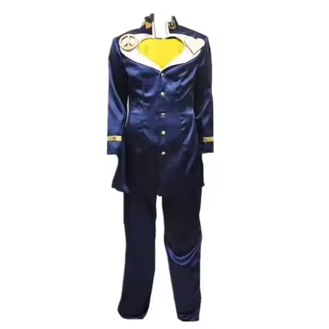 Josuke Higashikata Cosplay Costume Blue Suit Uniform Party Carnival Halloween Costume for Adult
