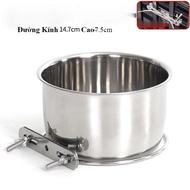 304 Stainless Steel Feeder (7,5cm) Weasel Feeder Dog Bowl Cat Bowl Civet Bowl Weasel Bowl