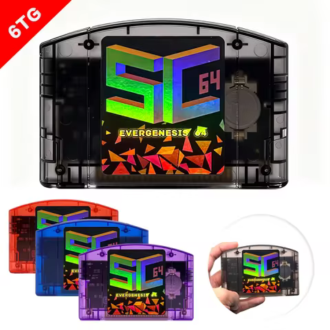 SC64 Open Source FlashCard N64 5000 in 1 Game Cartridge For Nintendo 64 Video Game Console Compatibi