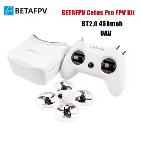 BETAFPV Cetus Pro FPV Kit Drone UAV with Brushless Motors VR02 Goggles Literadio2 SE Transmitter BT2