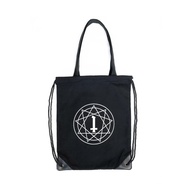 Heretic - Drawstring Backpack Tote Bag - Pentagram