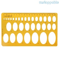 Un* Ellipse Oval Template Geometry College Math Measuring Tool Stencil Ruler Student