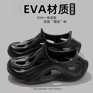 Long Shoes Men sandals Men EVA Hole Shoes Men's Outer Wear Creek-Up Shoes Men's Breathable Wading Sh