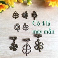 1 Lucky 4-leaf clover Charm LUCKY & BINH AN