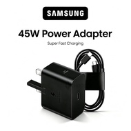 Samsung Original 45W Super Fast Charging 2.0 PD Power Adapter UK Plug With 5A Type-C Cable For Galax