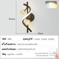 GOGEOUS ไฟติดผนัง คริสตัลไฟติดผนัง 2สี ของแต่งห้อง ของแต่งบ้าน แต่งห้องนอน ไฟแต่งห้อง ไฟหัวเตียง ไฟห