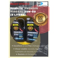 PENRITE PREMIUM MINERAL 20W-50 MINYAK ENJIN ENGINE 20W50 OIL 5Liters