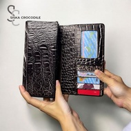 Sc SISKA CROCODILE - Women's Leather Wallet Women's Wallet Merauke Genuine Leather Money Card Wallet