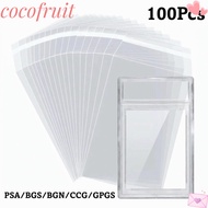COCOFRUIT 100 Sheets PSA BGS Slab Sleeve, Transparent Waterproof PSA BGS Card Brick Film,  Durable S