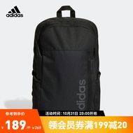 adidas阿迪达斯官方男女新款运动双肩背包HG0354 黑色/白 NS