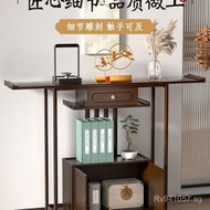 Chinese Style Wall-Mounted Entrance Table Altar New Chinese Style Desk Long Table Entryway Display T