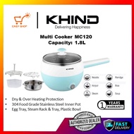 KHIND MC120 1.2LITER / MC12S 1.2 Litre Stainless Steel Mini Multi Cooker