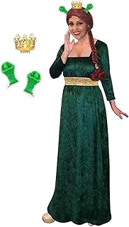 Plus Size Fiona Halloween Costume Dress Ears Crown 3pc Basic Kit