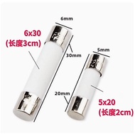 5PCS 6x30mm 5X20mm T fast F slow ceramic fuse 250V T1AL F1AL 1.5A 1.6A 2A 2.5A 3A 3A 4A 5A 6A 6.3A 7