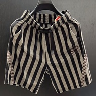 2025 Street Wear Top Luxury Retro Vertical Stripes Slim-fit Slimmer Look Men's Shorts Quarter Pants 