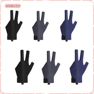 [szxmkj2lp] Billiards Glove 3 Fingers Billiard Accessory Comfortable Elastic Glove