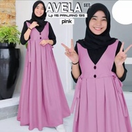 baju Muslim anak perempuan/gamis Avela ABG/baju muslim dress kekinian