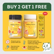 Hillary Farm Clover Honey 500gr & Clover Lemon Honey 500gr [Free Madu]