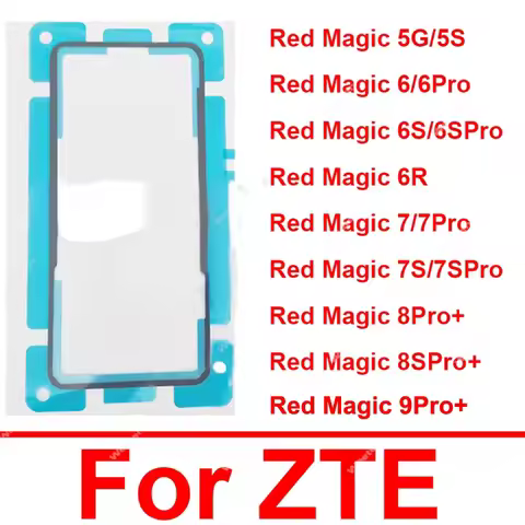 For ZTE nubia Red Magic 5G 5S 6 6S 6R 7 7S 8 8S 9 Pro Plus Back Battery Cover Adhesive Sticker Rear 