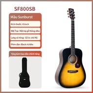 Guitar Acoustic Saga SF800 Size 41 Full Size Chính Hãng - Duy Guitar Store
