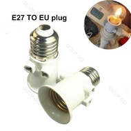 E27 base LED Bulb lamp base socket to EU Plug Adapter Lighting Light Holder Connector Accessories Sc