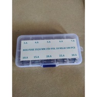 FUSE 5X30 MM BOX 100PCS 10 VALUES