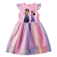 Encanto Girls Pure White Princess Short Dress
