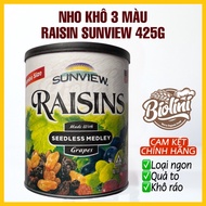 [Genuine] Raisin Sunview Raisins Imported From The Us, Jars 425g, Grapes In 3 Colors
