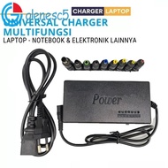 GLENES Laptop Power Adapter, 96W Portable Use Laptop Charger Adapter, Travel Multiple 4A Adjustable 