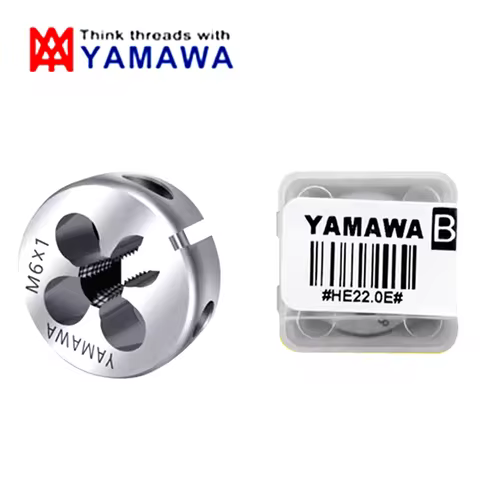 Japan 1PCS YAMAWA Original HSSE Round Die M1 M2 M3 M4 M5 M6 M7 M8 M9 Machine Screw Fine Threading Di