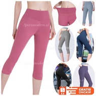 Women's 7/8 Plain Sports Leggings for Gym, Yoga, Fitness [MT7FK Plain]