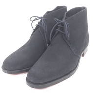 รองเท้าบูท Chukka หนังกลับ CROCKETT&JONES สีน้ำเงินเข้ม ไซส์ 5.5 ผลิตในประเทศอังกฤษ สำหรับผู้ชาย (ยั