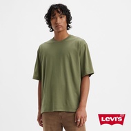 Levis 男款 短袖T恤 / 220G厚磅 / 全素寬鬆休閒版型 / 軍綠 熱賣單品