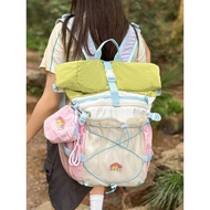 bag sekolah perempuan beg sekolah perempuan Beg galas luar warna ringan, beg mendaki, beg gunung, be